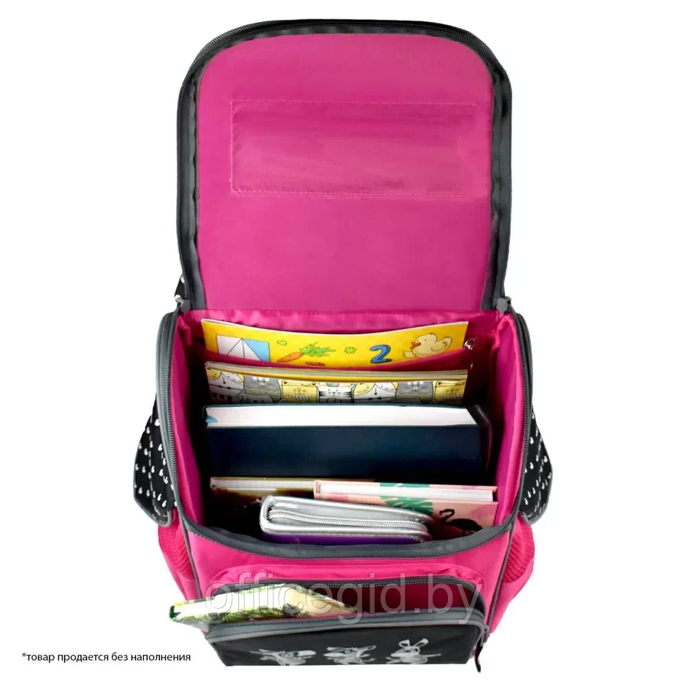 Рюкзак школьный "Зебры", черный, розовый - фото 5 - id-p203608827