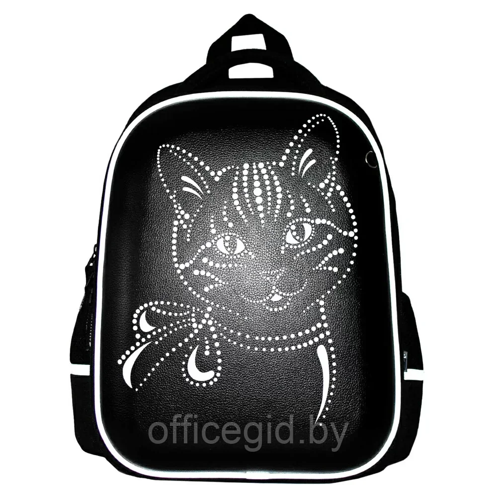 Рюкзак школьный "Кот", черный - фото 2 - id-p203608829