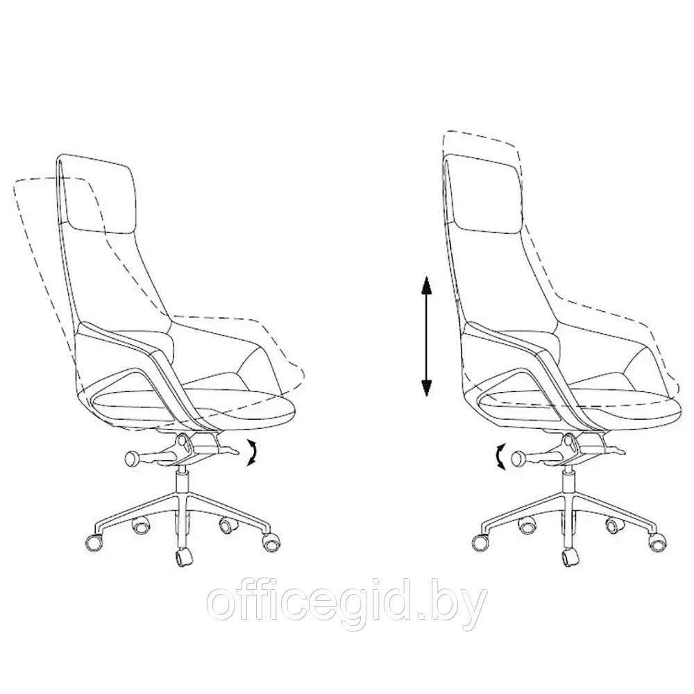 Кресло для руководителя "Бюрократ DAO-2", коричневый - фото 9 - id-p203609008