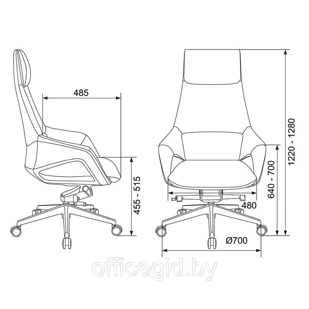 Кресло для руководителя "Бюрократ DAO-2", коричневый - фото 10 - id-p203609008