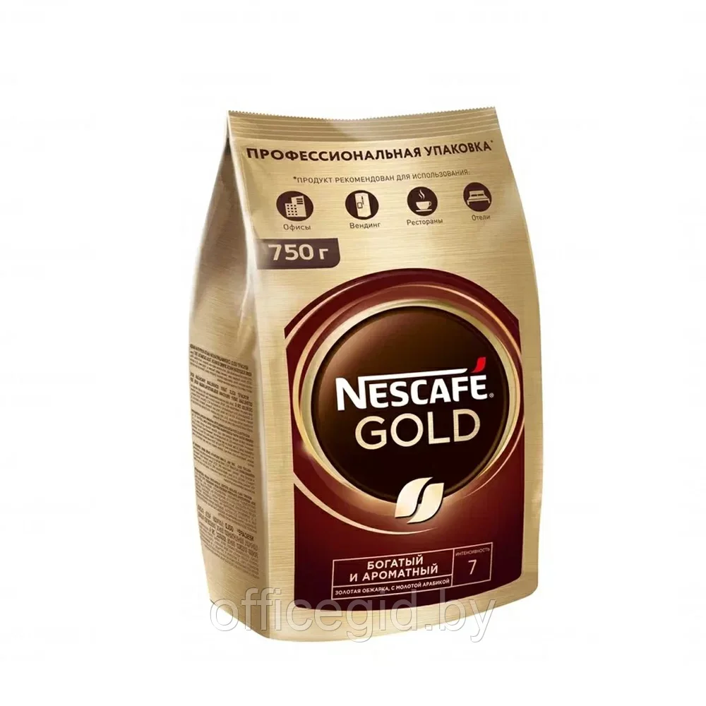 Кофе "Nescafe" Gold, растворимый, 750 г - фото 2 - id-p203609019