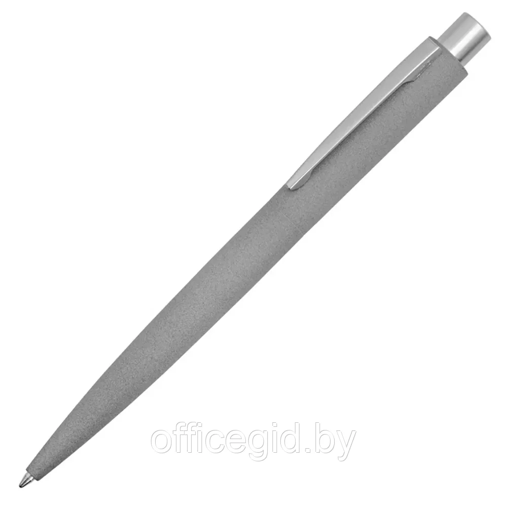 Ручка шариковая автоматическая "Lumos Stone", 1,0 мм, темно-серый, серебристый, стерж. синий - фото 1 - id-p203609032