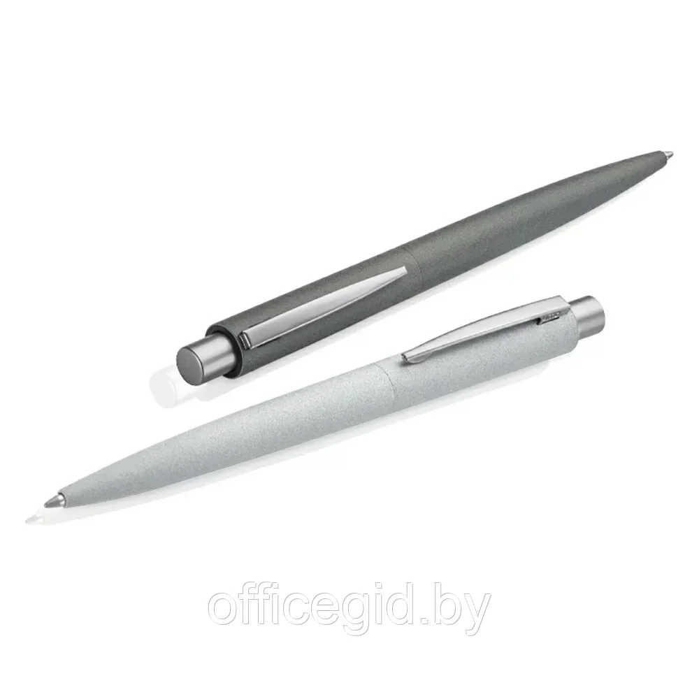 Ручка шариковая автоматическая "Lumos Stone", 1,0 мм, темно-серый, серебристый, стерж. синий - фото 2 - id-p203609032