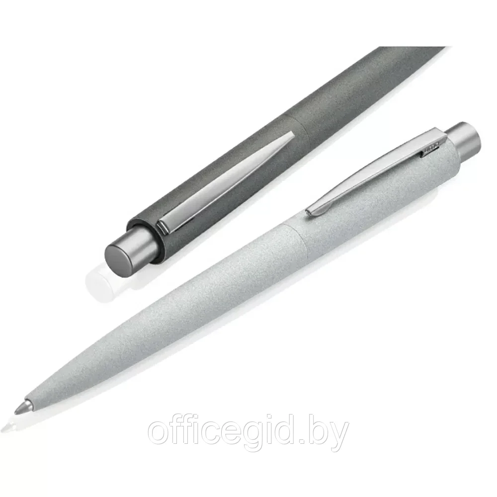 Ручка шариковая автоматическая "Lumos Stone", 1,0 мм, темно-серый, серебристый, стерж. синий - фото 3 - id-p203609032