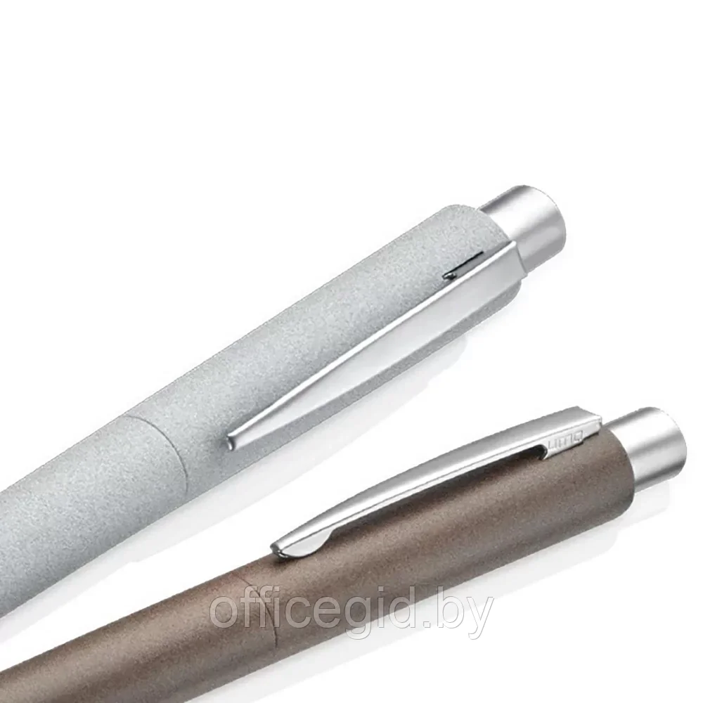 Ручка шариковая автоматическая "Lumos Stone", 1,0 мм, темно-серый, серебристый, стерж. синий - фото 4 - id-p203609032