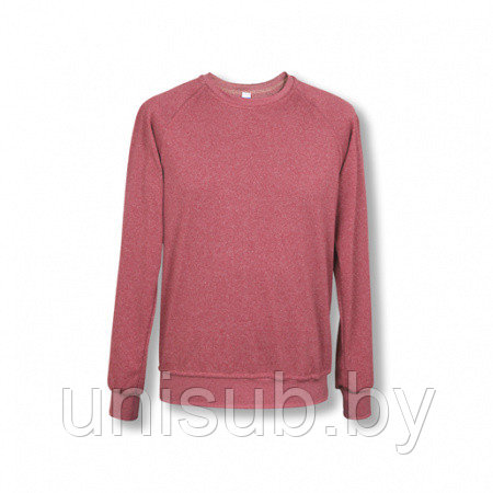 Свитшот красный меланж 52 (2XL) флис, полиэстер 150 г/м.кв.,