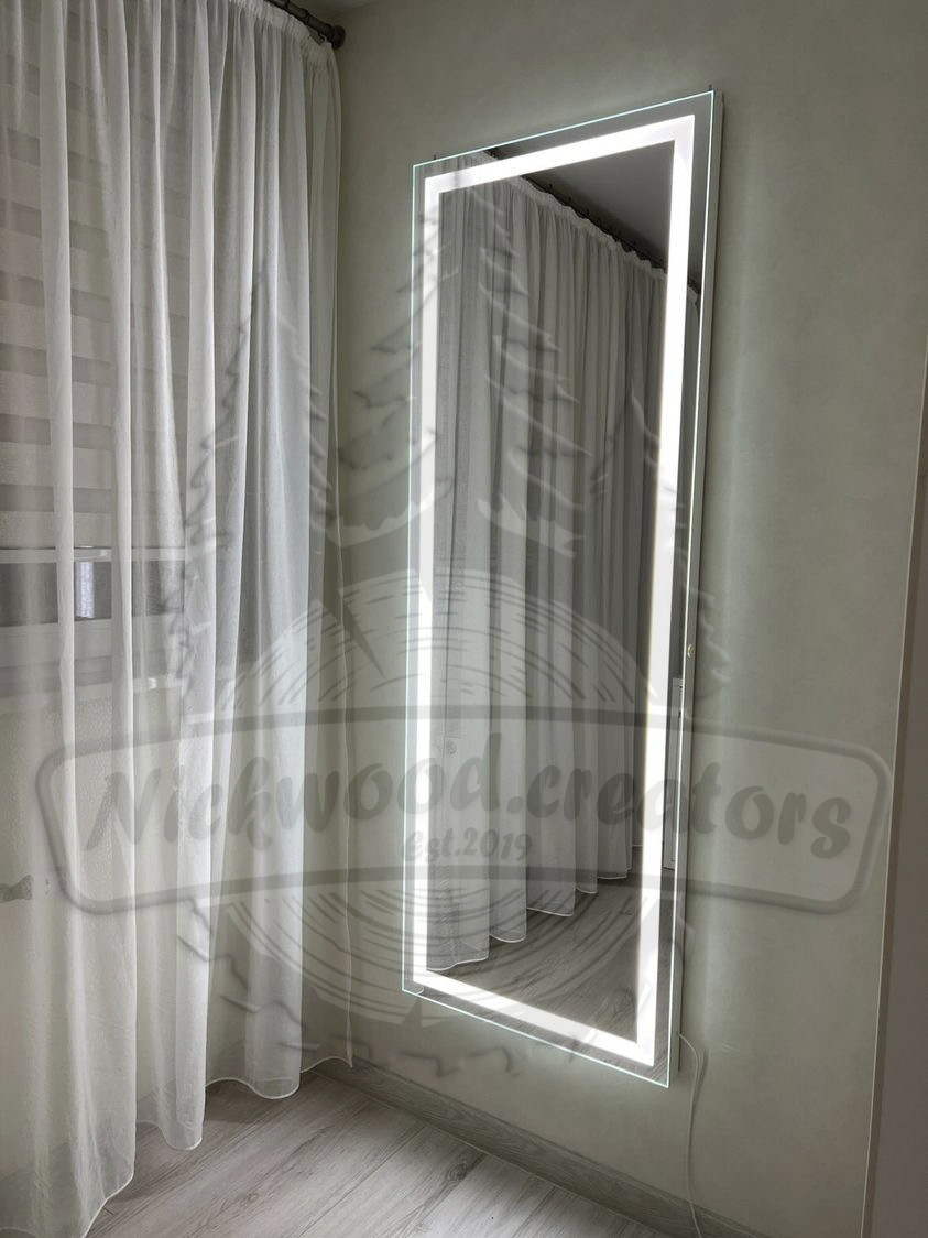 Настенное зеркало с LED подсветкой 170:60см - фото 1 - id-p203609860