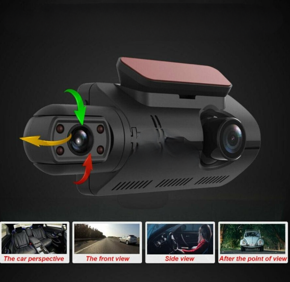 Видеорегистратор Vehicle BlackBOX DVR Dual Lens A68 с тремя камерами для автомобиля - фото 7 - id-p203623744