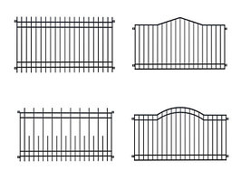 Заборы металлические, серия "Стандарт"