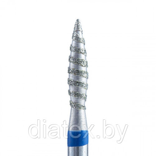 Кристалл, Алмазная фреза (пламя острое торнадо), D2,3, L100, средняя, 866.104.243.100.023Т
