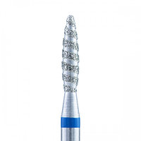 Кристалл, Алмазная фреза (пламя закругл. торнадо), D2,1, L100, средняя, 866.104.263.100.021Т