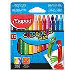Мелки восковые "Wax Crayons" 12 шт.