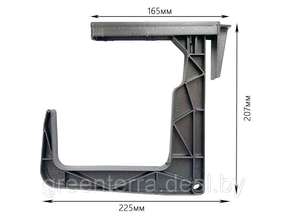 Крепление для балконного ящика (белое, тёмно-коричневое, графитовое) - фото 7 - id-p97086550