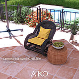 Кресло-качалка садовая CHELSEA, шоколад, фото 2