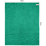 Тряпка для мытья пола OfficeClean "Премиум" зеленая, микрофибра, 50*60см, индивид. упаковка Цена без НДС, фото 2