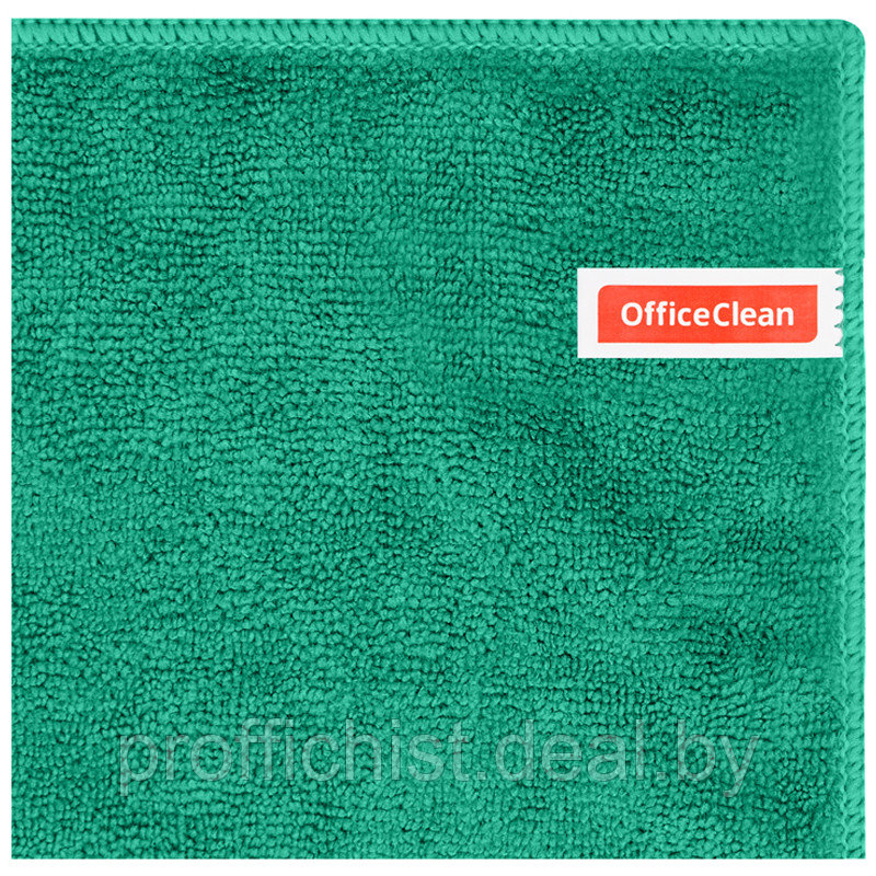 Тряпка для мытья пола OfficeClean "Премиум" зеленая, микрофибра, 50*60см, индивид. упаковка Цена без НДС - фото 3 - id-p203640358