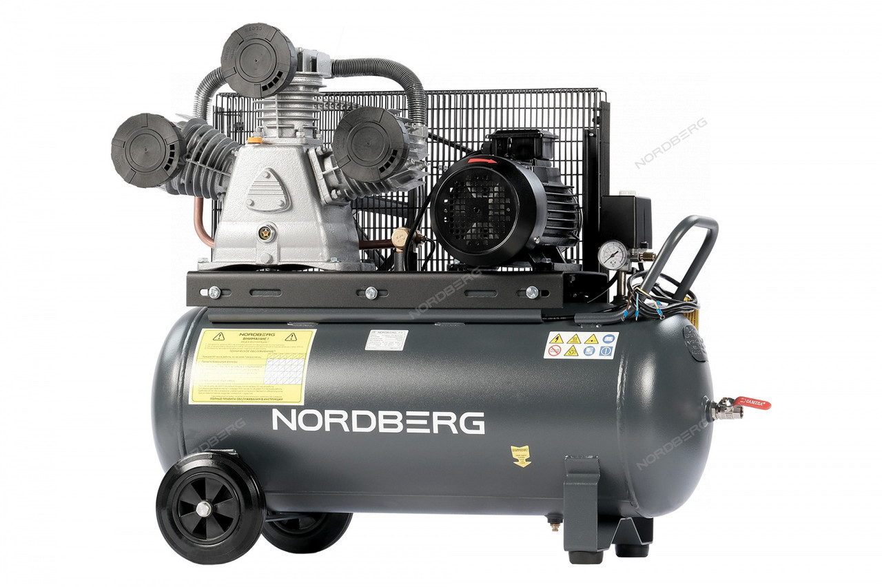 Поршневые компрессоры NORDBERG NCP100/950 Nordberg Компрессор поршневой с ременной передачей 380В, ресив. - фото 1 - id-p203643380