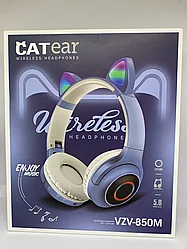 Беспроводные светящиеся наушники "Ear cat" детские наушники VZV-850M