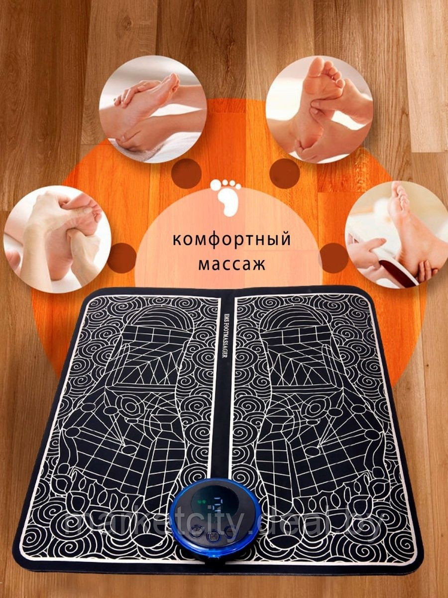 Массажер для ног с электрической стимуляцей мышц EMS Foot Massager - фото 4 - id-p203666156