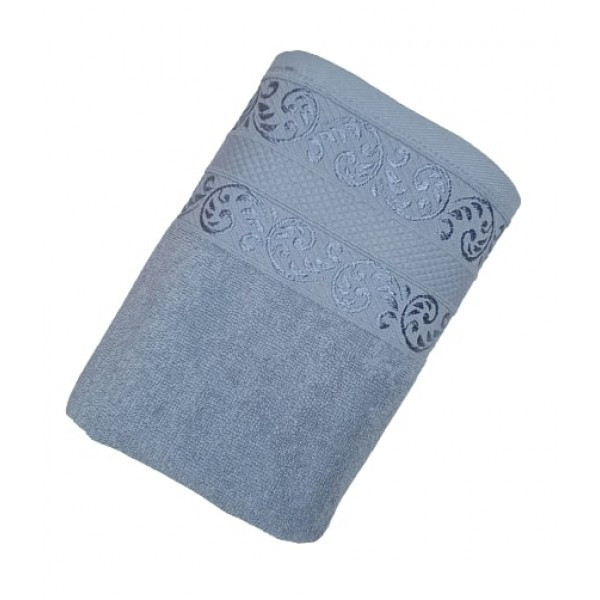 Махровое полотенце для лица 50х90 светло-синее NURPAK 242 - фото 1 - id-p203671425