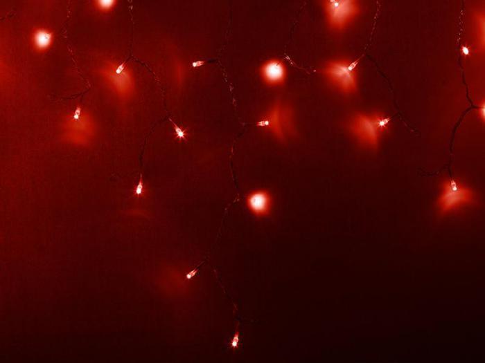 Neon-Night Айсикл 2.4x0.6m 88 LED Red 255-052 - фото 1 - id-p203308077