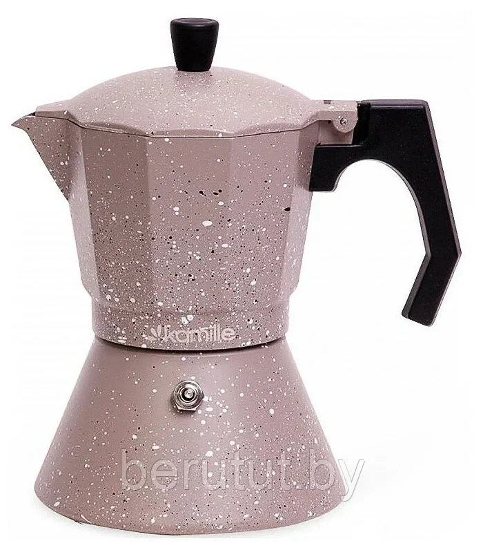 Гейзерная кофеварка алюминиевая 450 мл для всех типов плит Kamille - фото 1 - id-p203673941