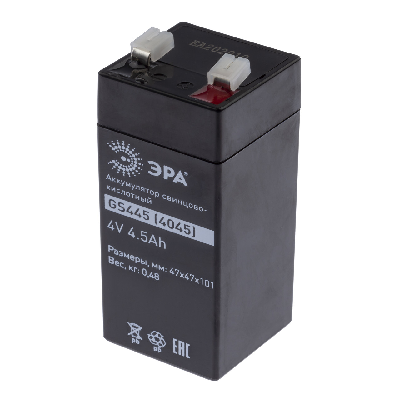 Аккумулятор ЭРА GS445 (Cвинцово-кислотный 4V 4,5) (25/900) - фото 2 - id-p203673954