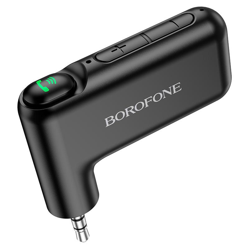 Автомобильный беспроводной AUX Bluetooth адаптер BOROFONE BC35, черный 556429 - фото 2 - id-p203698696