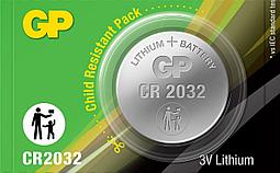 Батарейка дисковая - элемент питания GP Lithium CR2032/5BP 556437