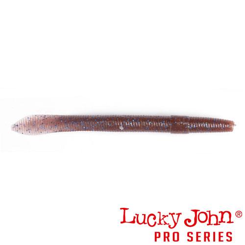 Силиконовая приманка Lucky John Pro Series Wacky Worm Fat 14.50 (14.5см,8гр,упаковка 6 шт) цвет S19 - фото 1 - id-p92072625