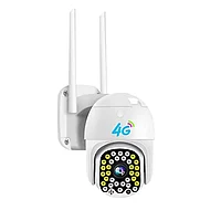 Уличная поворотная Wi-Fi камера наблюдения IPCamera V32-4G FULL HD 1080p (день/ночь, датчик движения