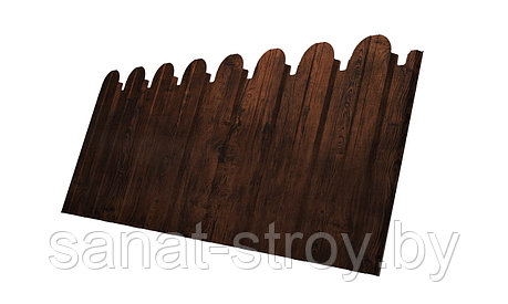 Профнастил С10B фигурный 0,45 Print Elite Cherry Wood TwinColor, фото 2