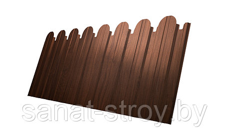 Профнастил С10B фигурный 0,45 Print Elite Choco Wood TwinColor, фото 2