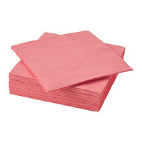 IKEA/  ФАНТАСТИСК салфетка бумажная, 40x40 см, светлый розово-оранжевый 50шт