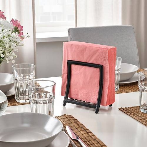 IKEA/ ФАНТАСТИСК салфетка бумажная, 40x40 см, светлый розово-оранжевый 50шт - фото 2 - id-p203706253
