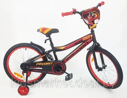 BIK-20RD Велосипед детский Favorit Biker 20", 6-9 лет, красный - фото 1 - id-p203708119