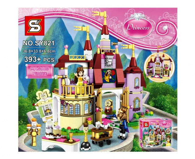Конструктор SY 821 красавица и чудовище Disney Princess Заколдованный замок Белль - фото 1 - id-p203708766