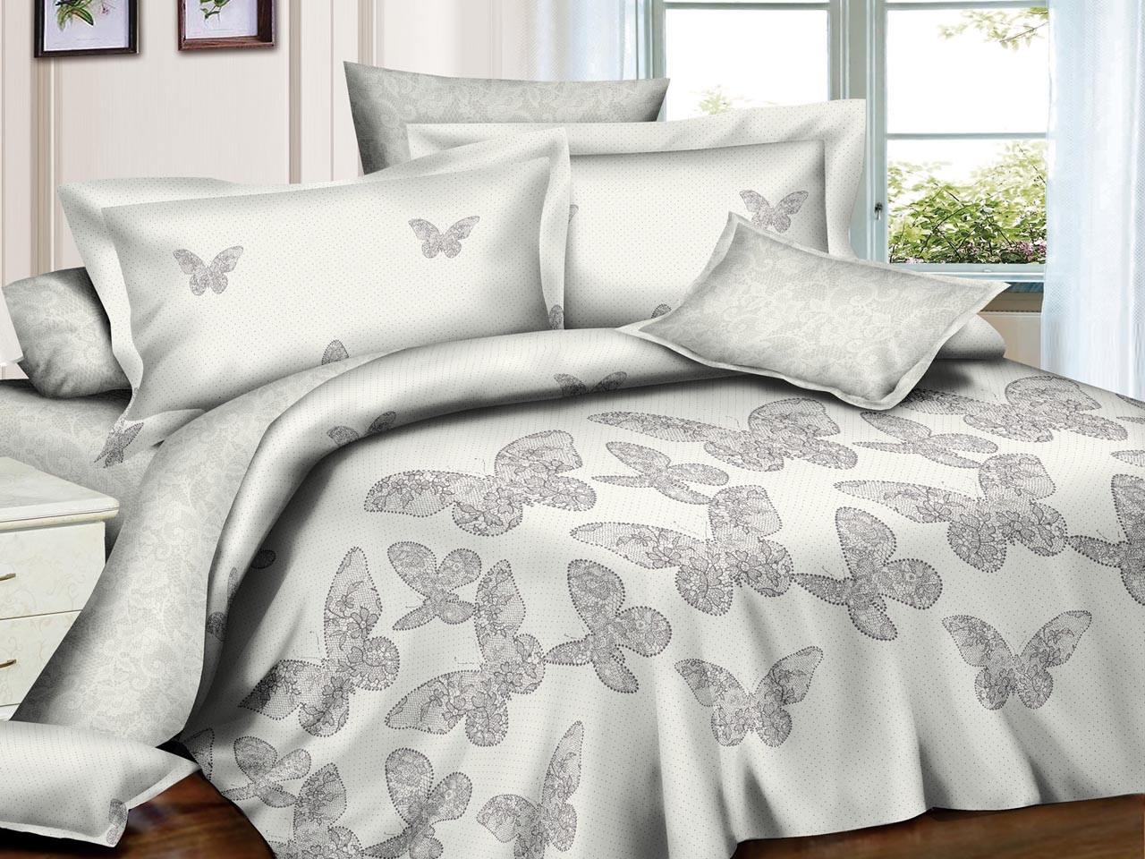 Постельное белье ТМ "Эльф" Satin collection микросатин 2 сп. Макси арт.2147 (Валентайн)