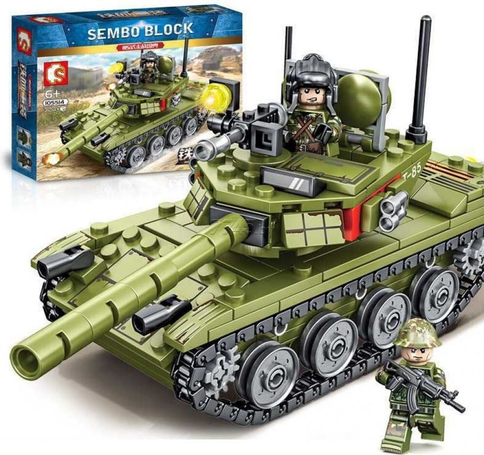 Детский конструктор Sembo Block 105514,Tank Type-85 аналог лего lego 324 детали - фото 3 - id-p203709054