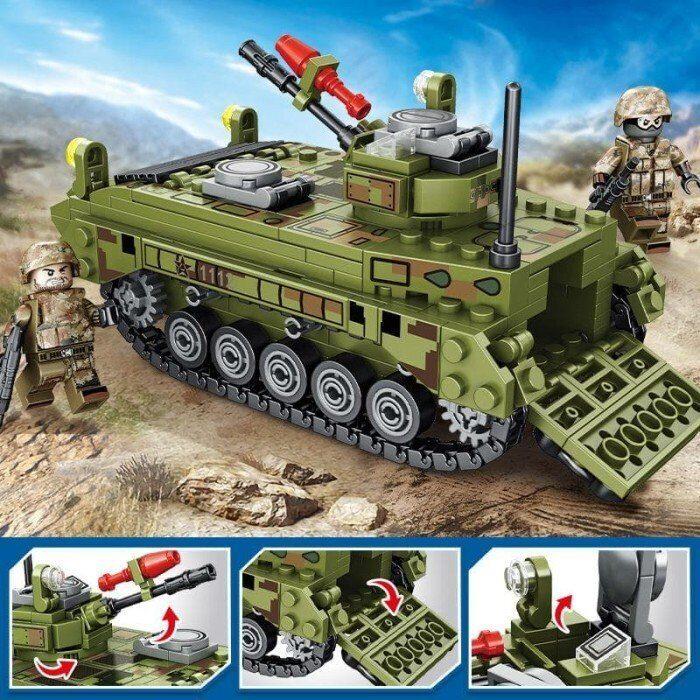 Детский конструктор Sembo Block 105530, боевая машина пехоты Type-86 Тип-86 аналог лего lego 376 детали - фото 3 - id-p203710259