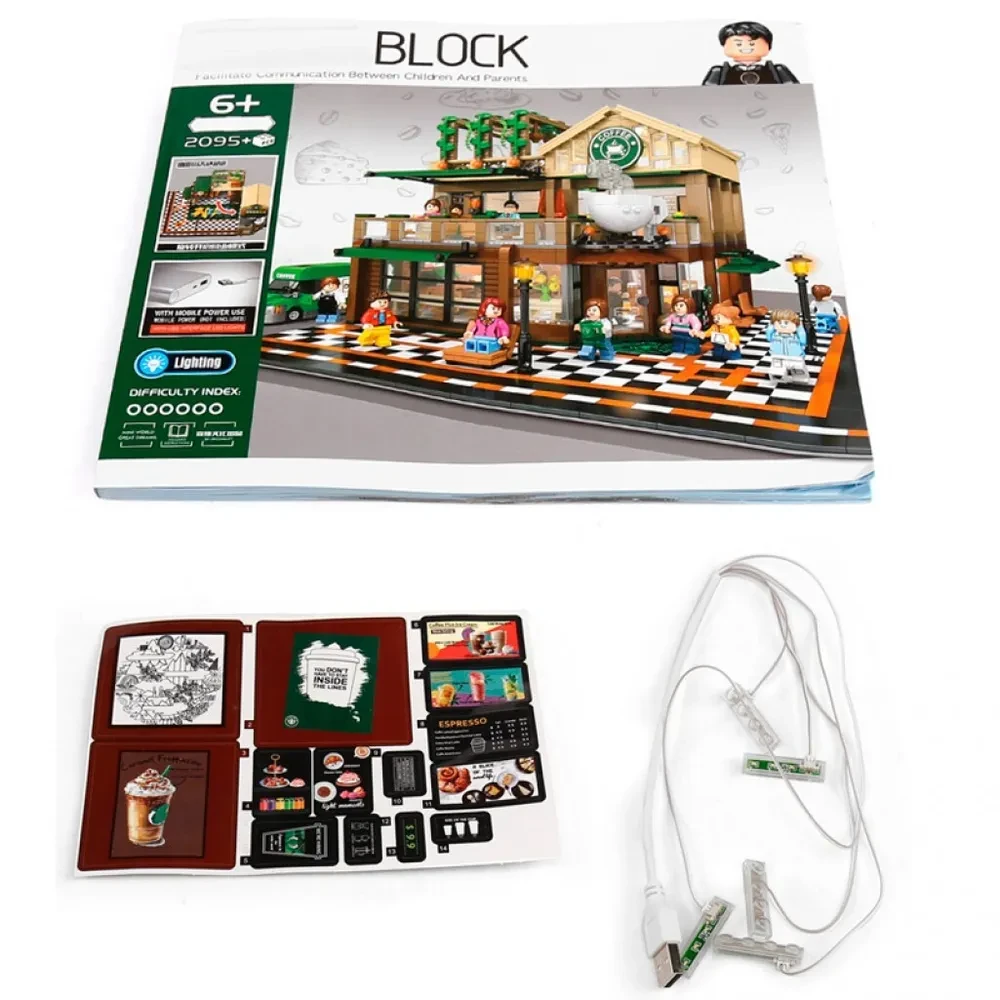 Детский конструктор 601093 Sembo Block Кофейня аналог лего Lego на батарейках 2095 деталей - фото 3 - id-p203712168