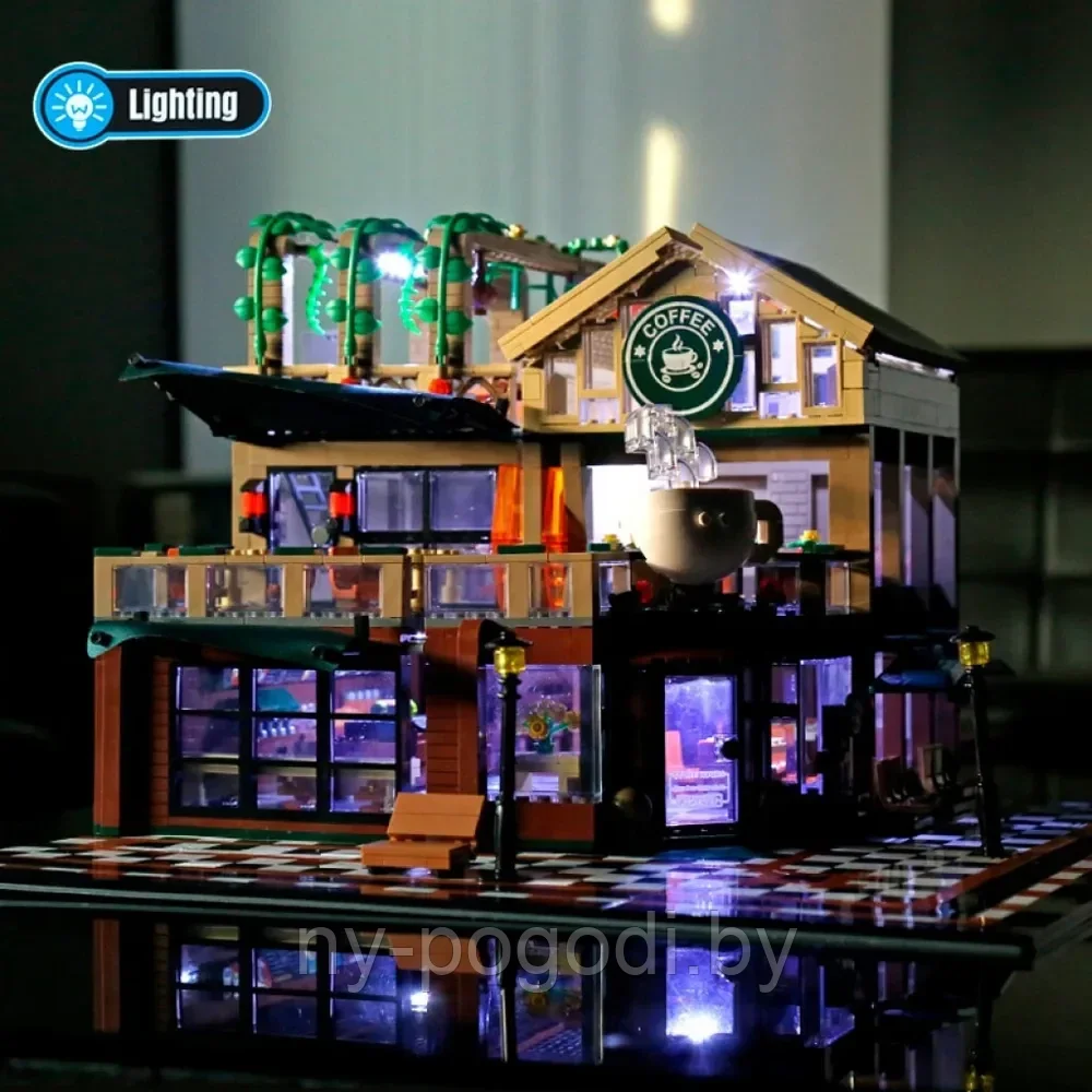 Детский конструктор 601093 Sembo Block Кофейня аналог лего Lego на батарейках 2095 деталей