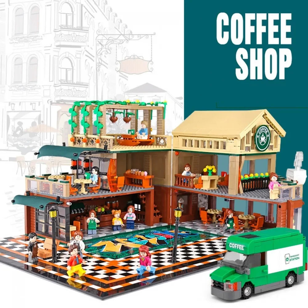 Детский конструктор 601093 Sembo Block Кофейня аналог лего Lego на батарейках 2095 деталей - фото 10 - id-p203712168