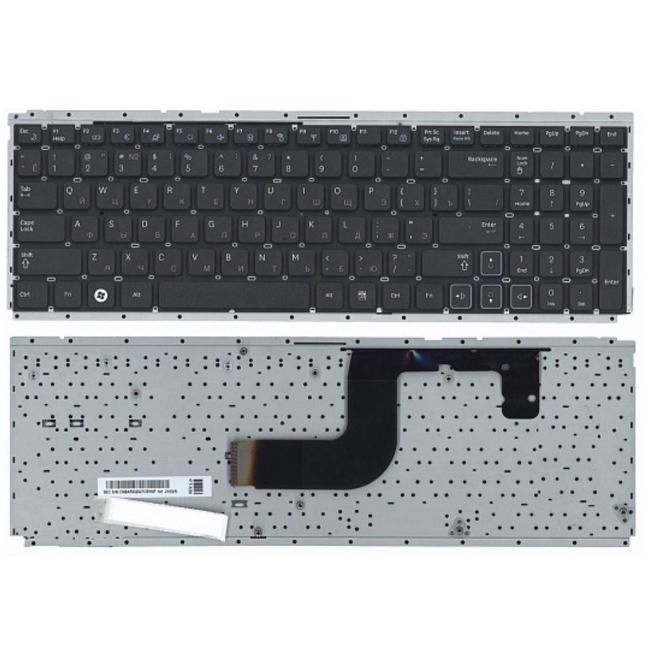 Клавиатура для ноутбука Samsung RC510, RC520, черная, без рамки
