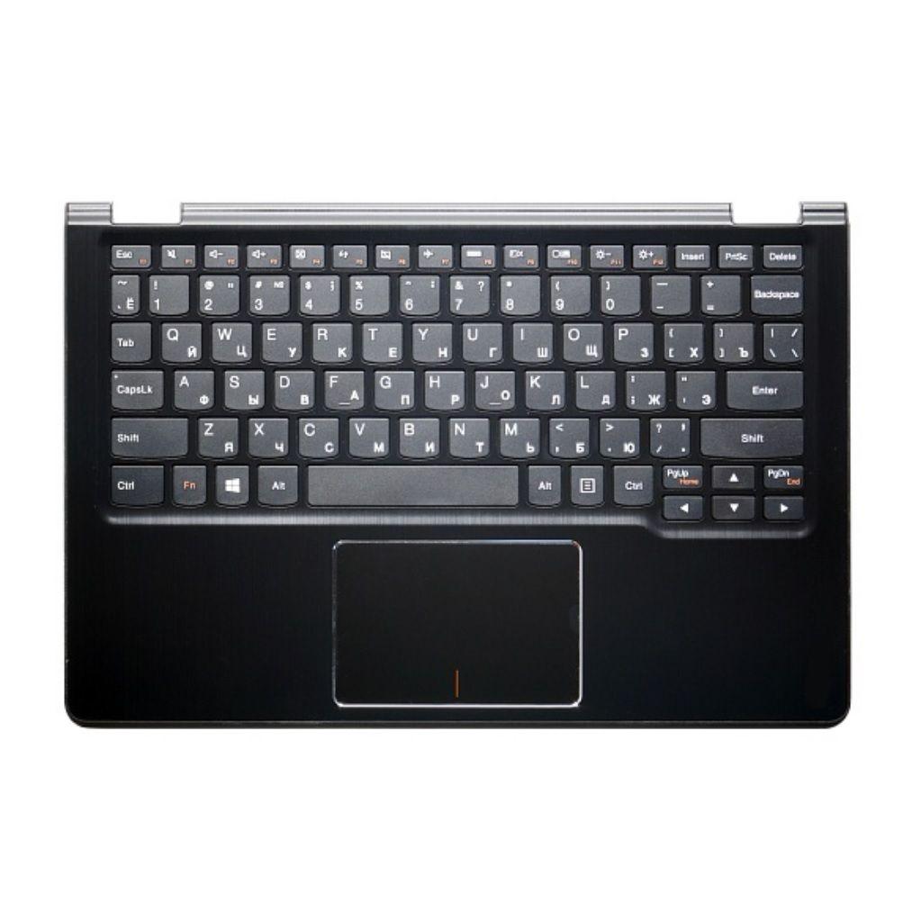 Клавиатура для ноутбука Lenovo IdeaPad Yoga 3-1170, черная, верхняя панель в сборе