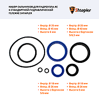 Набор сальников для гидроузла АС к стандартной гидравлической тележке Shtapler