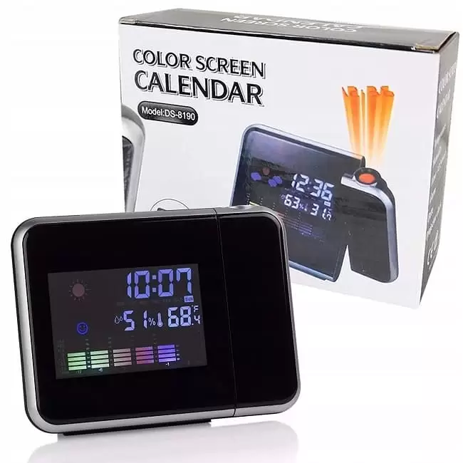 Проекционные часы с метеостанцией Color screen calendar Model Ds-8190 - фото 1 - id-p203722195