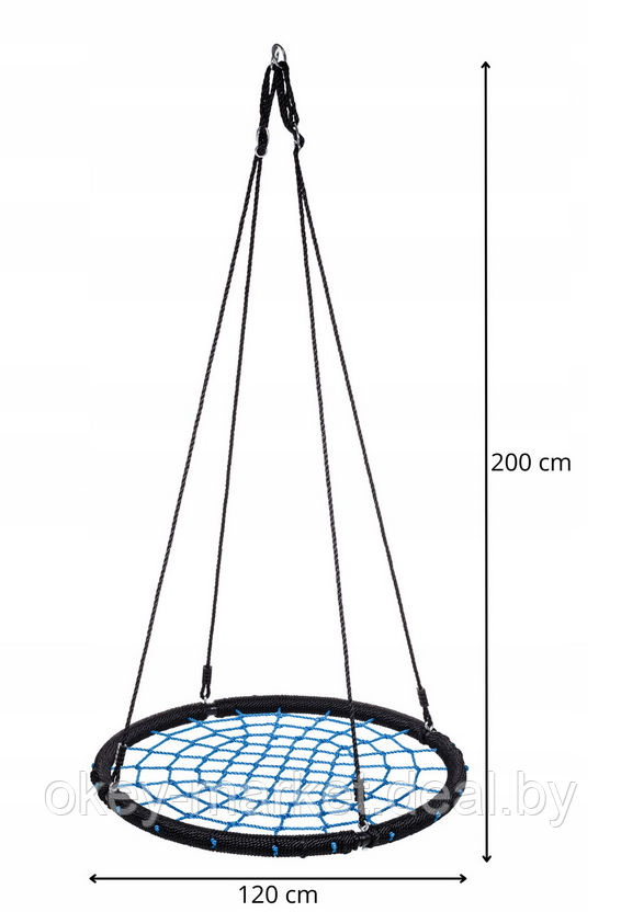 Детские подвесные качели-гнездо TiniMini 120см - фото 10 - id-p203722494
