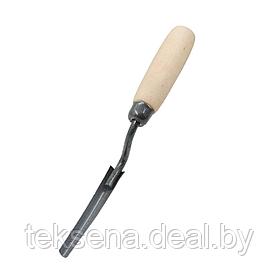 Расшивка для внутренних швов, 10 мм, полукруглая, деревянная ручка