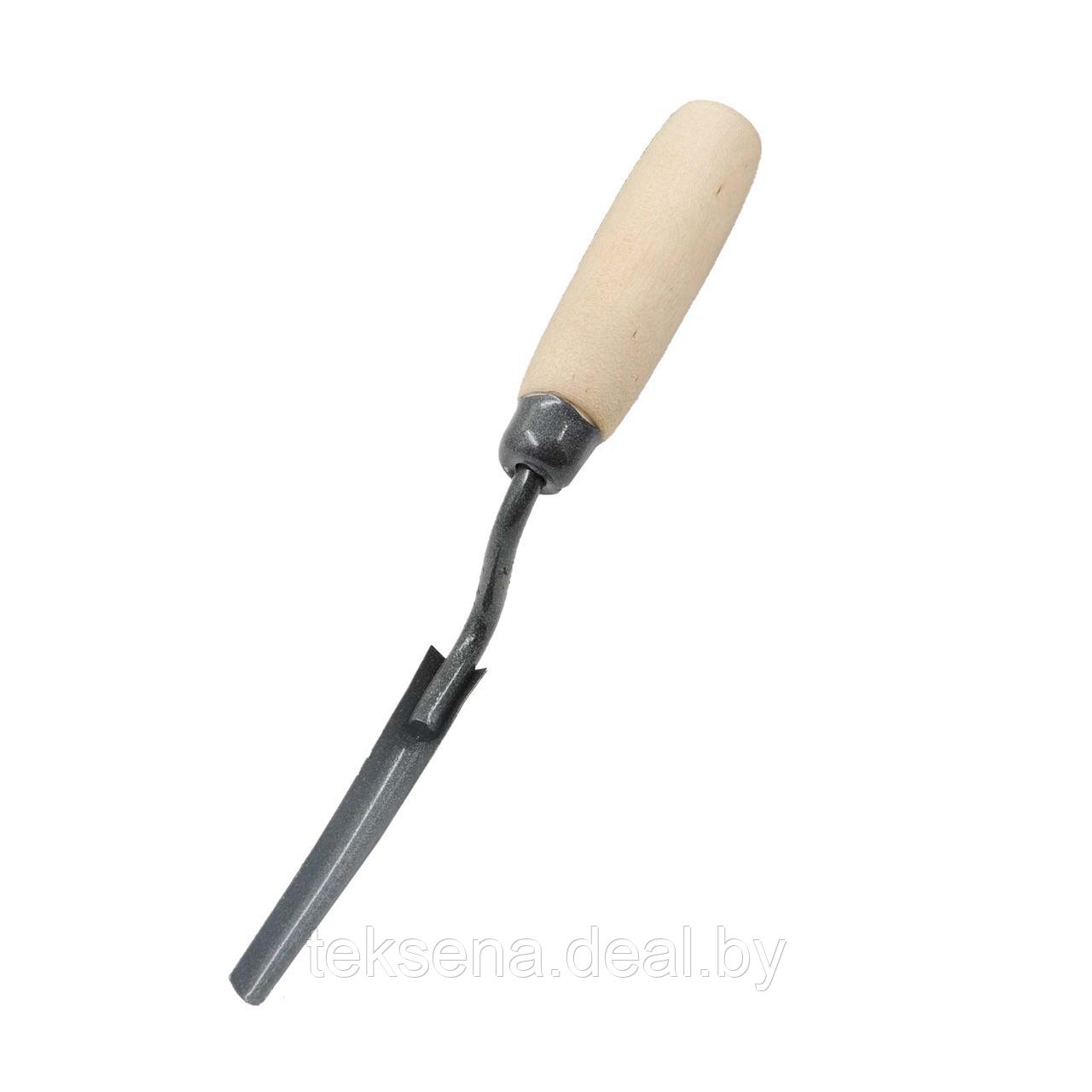 Расшивка для внутренних швов, 10 мм, полукруглая, деревянная ручка - фото 1 - id-p203722714